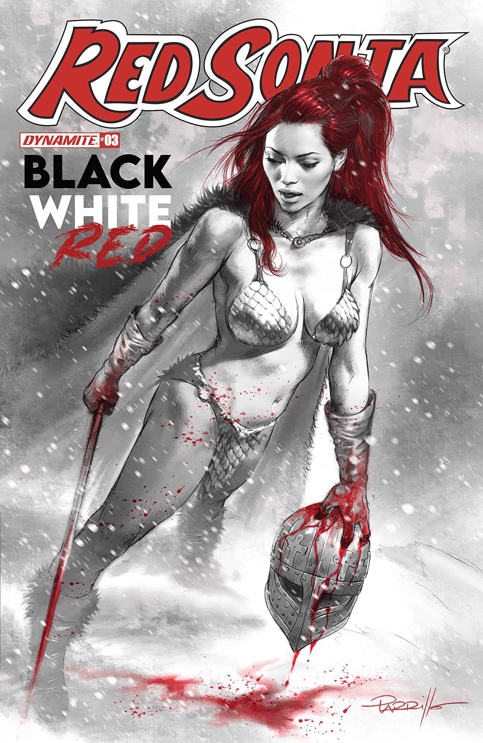 thumbnail interactive-video image 1 of Red Sonja #1 Dynamite 2021 Leirix Li GGA Pin-Up Virgin Variant Comic NM 9.4 1 of 6
