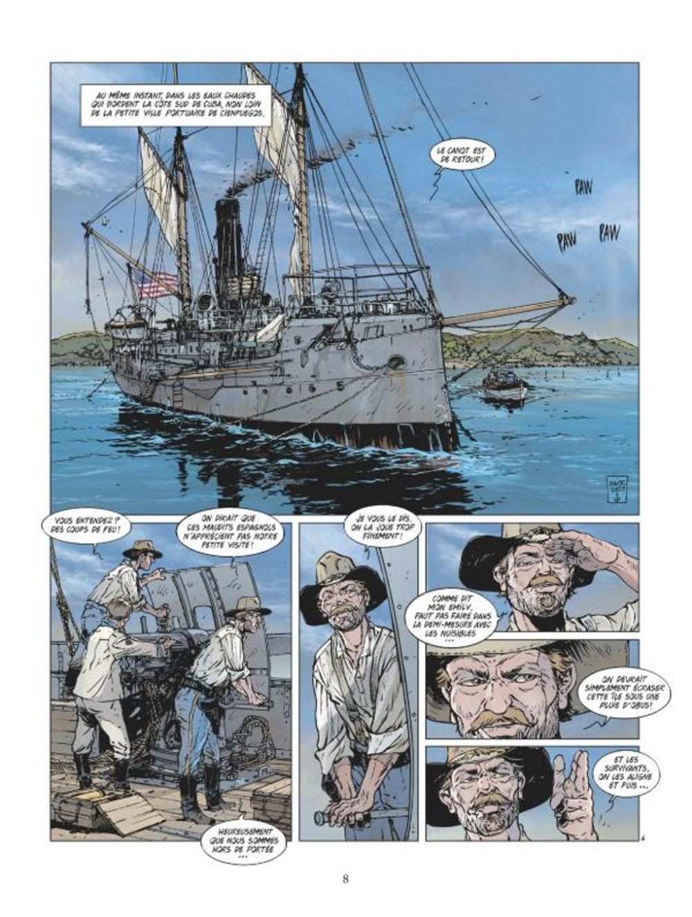 Santiago de Cuba_Les grandes batailles navales_Jean-Yves Delitte_Glenat_Historique_extrait