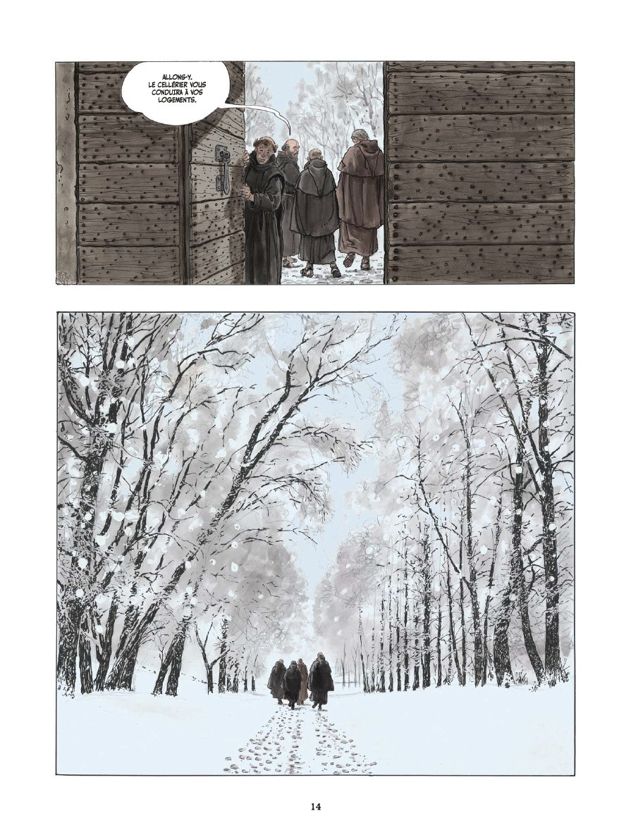 Le nom de la rose_Livre 1_Milo Manara_Umberto Eco_Glenat_extrait
