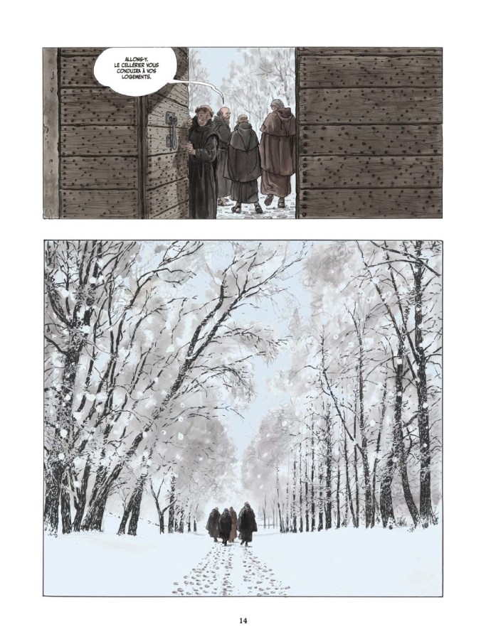 Le nom de la rose_Livre 1_Milo Manara_Umberto Eco_Glenat_extrait