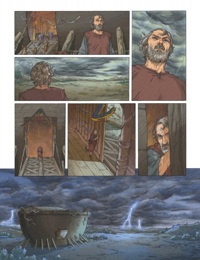 L-Arche de Noe Et le Deluge_Luc Ferry_Clotilde Bruneau_Didier Poli_Gianenrico Bonacorsi_Scarlett Smulkowski_Paolo Grella_Glenat_mythes et legendes_extrait
